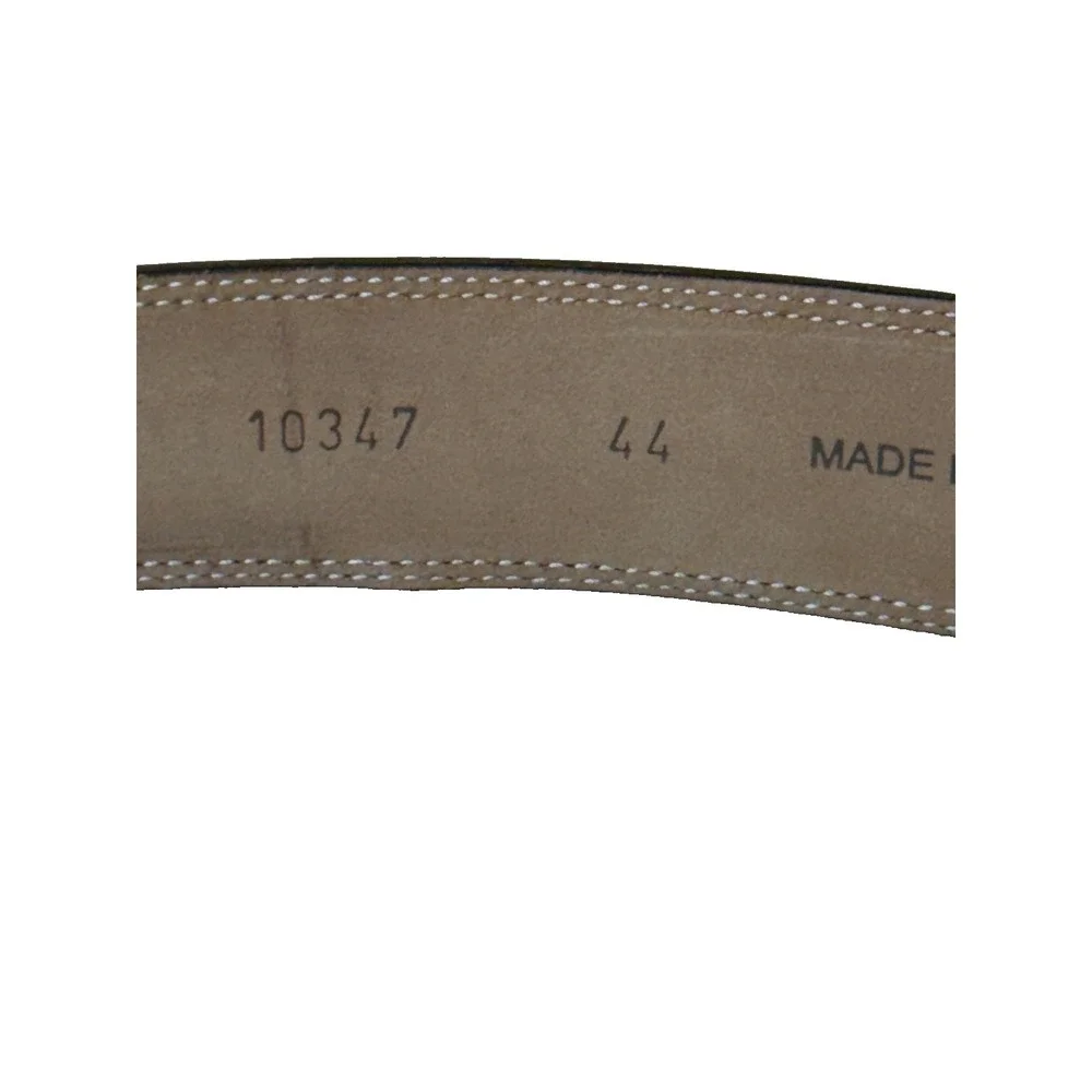 Mezlan Men's Genuine Leather Belt; Textured/2 Tone;Made in Spain; Brown; Size 44